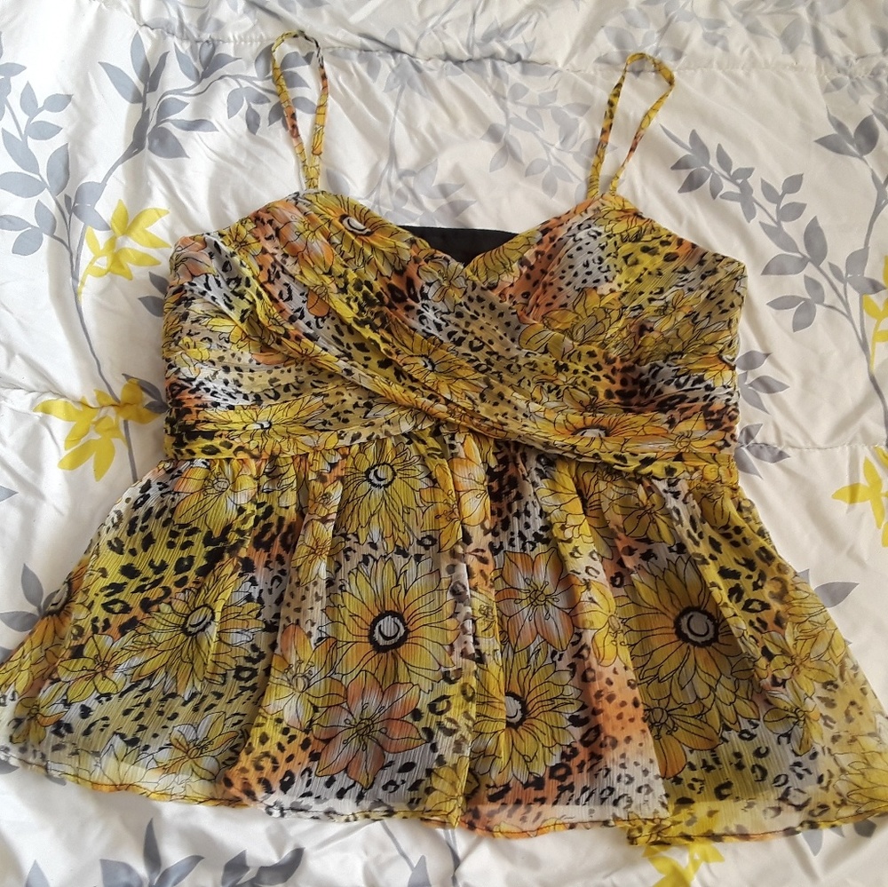 Spencer Jeremy - spaghetti strapped printed blouse